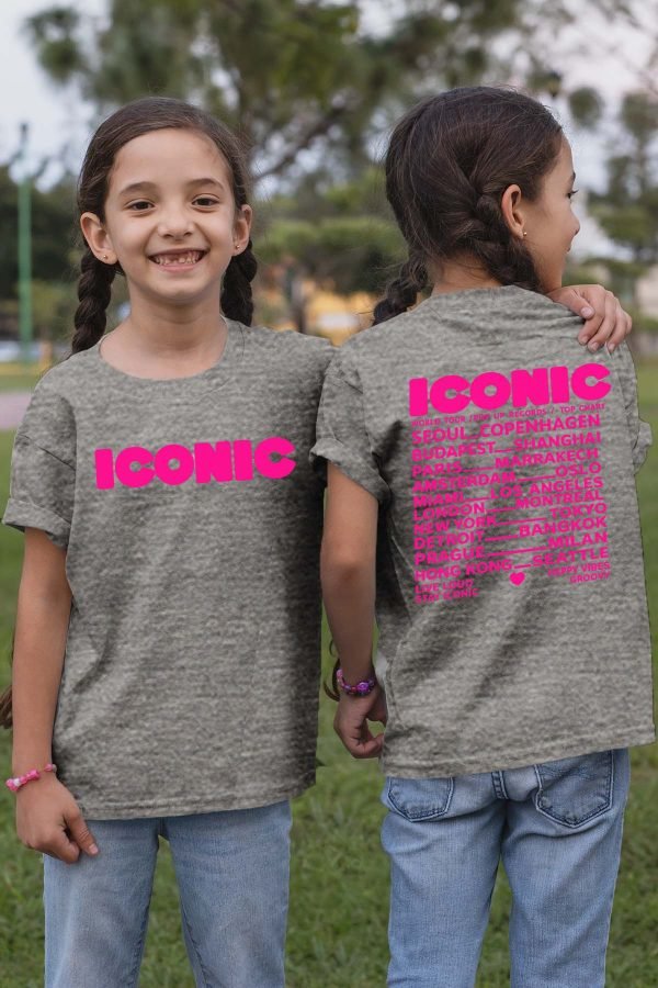 T-shirt Fille en Gros | Iconic Fluo Rose