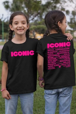 T-shirt Fille en Gros | Iconic Fluo Rose
