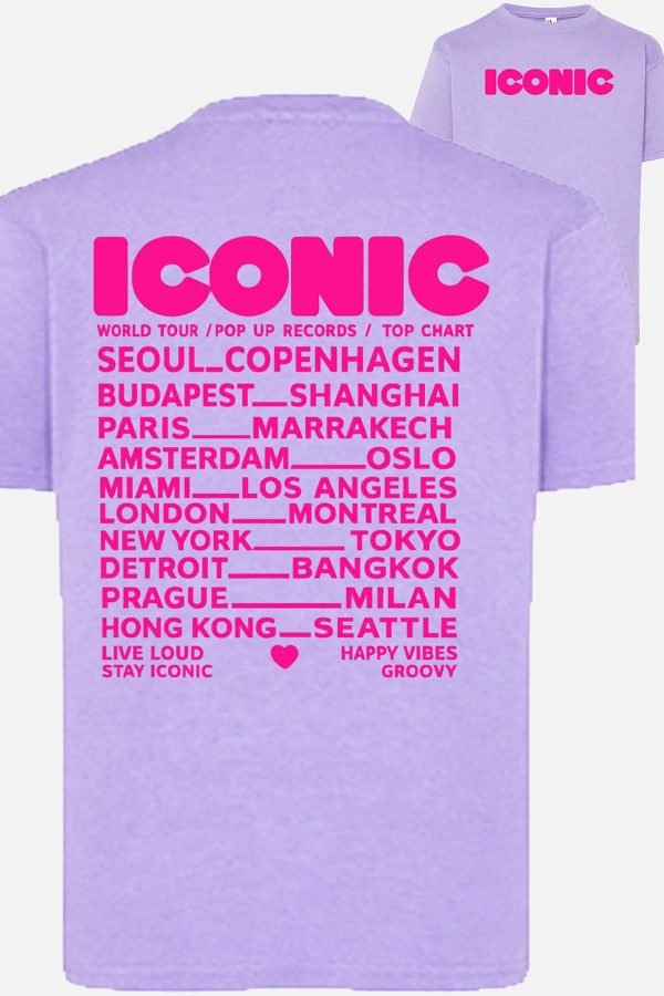 T-shirt Fille en Gros | Iconic Fluo Rose