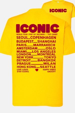 iconic – Tshirt Femme AR – Jaune