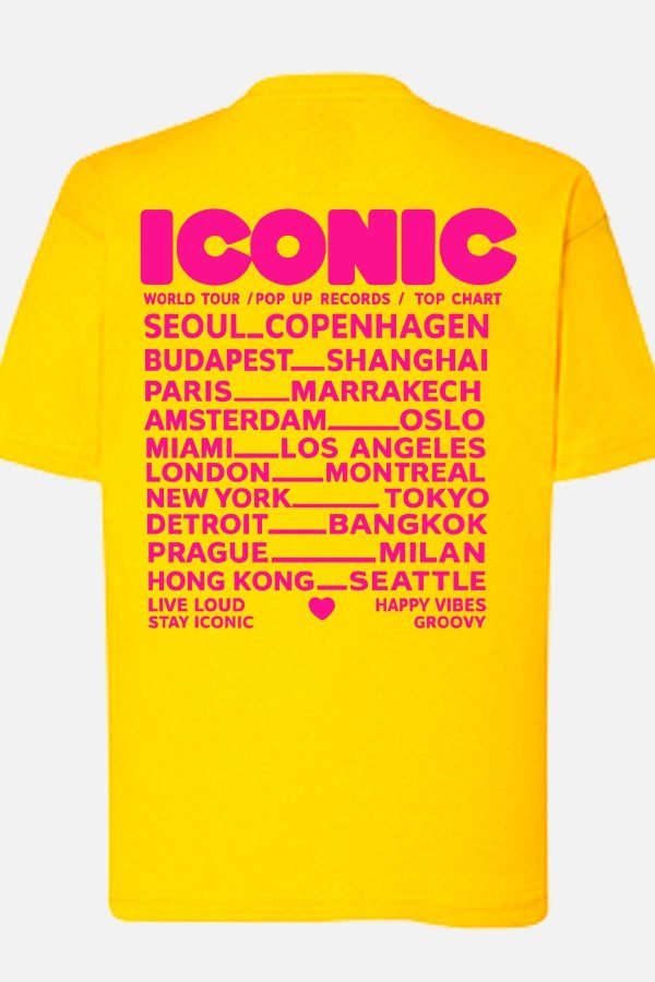 Iconic Fluo Rose - Tshirt Femme