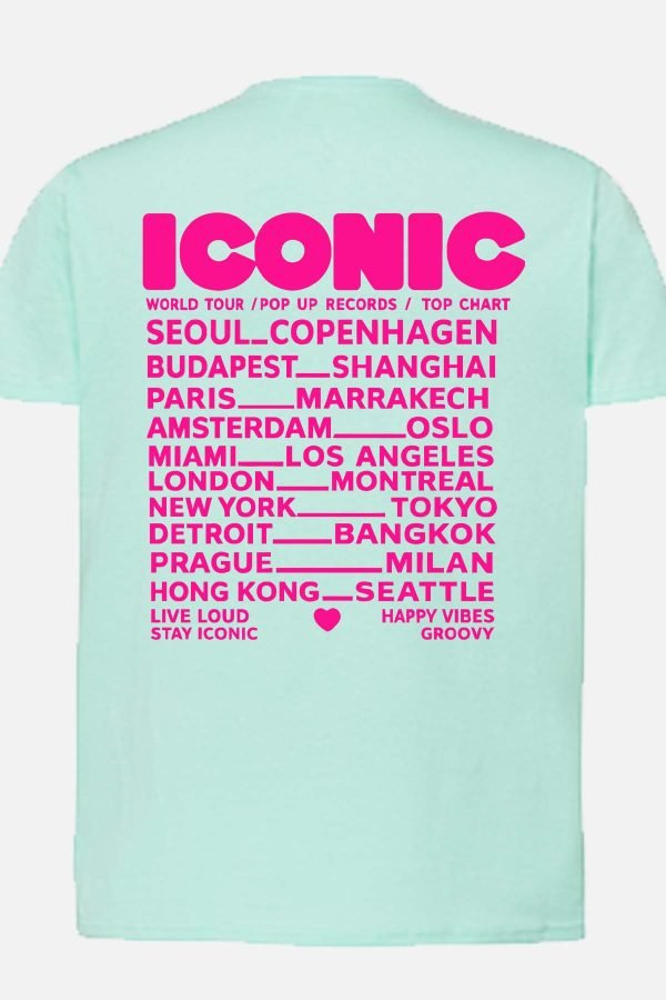 Iconic Fluo Rose - Tshirt Femme
