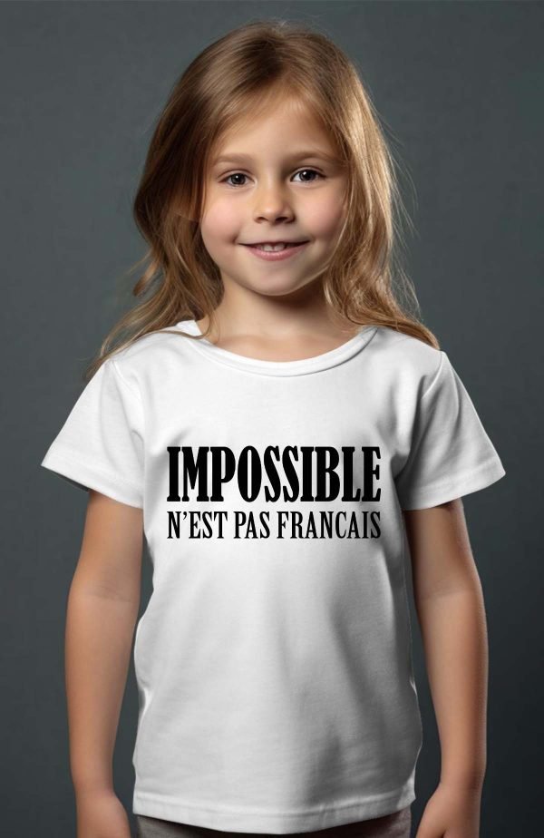 T-shirt Fille en Gros | Impossible n'est pas Français