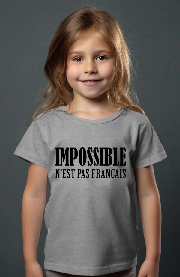 T-shirt Fille en Gros | Impossible n'est pas Français