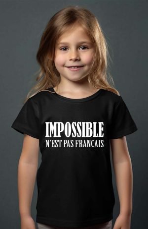 T-shirt Fille en Gros | Impossible n'est pas Français