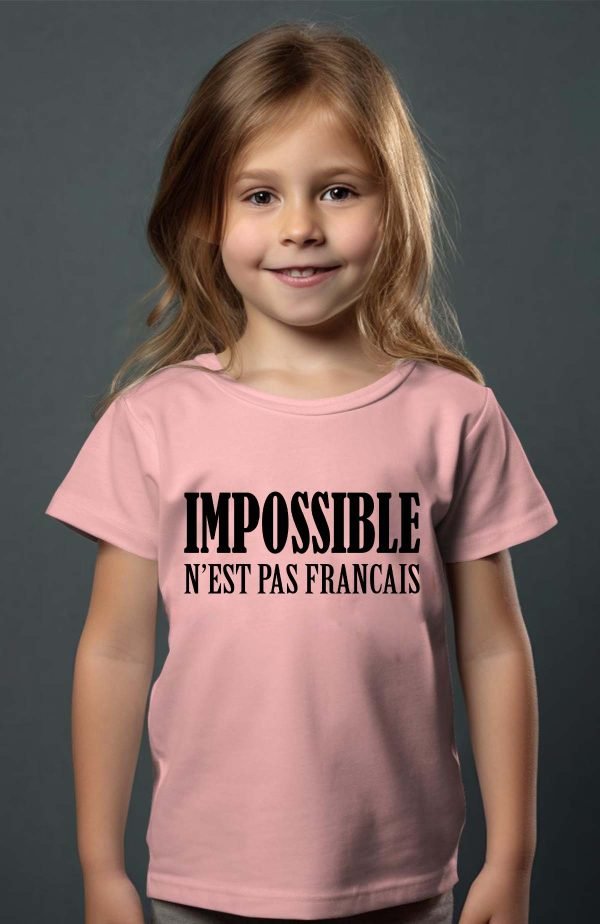 T-shirt Fille en Gros | Impossible n'est pas Français