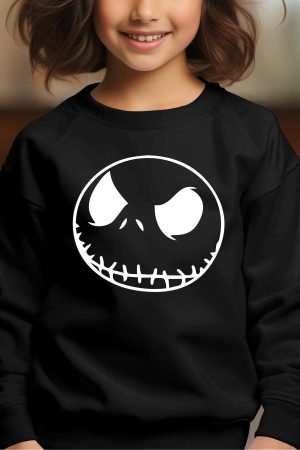 Sweat Col Rond Fille en Gros | Nightmare Tête