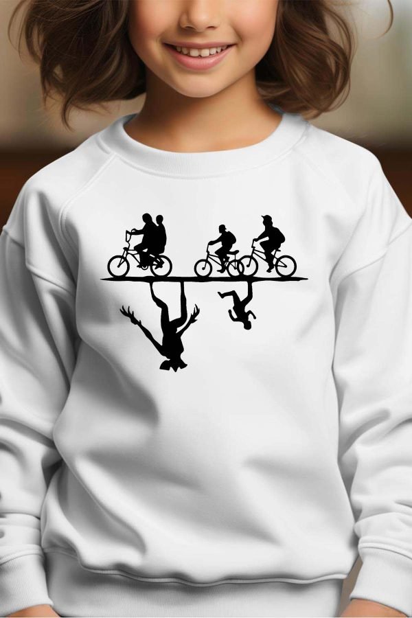 Sweat Col Rond Fille en Gros | Ombre strangers