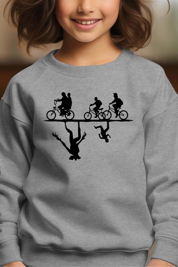 Sweat Col Rond Fille en Gros | Ombre strangers