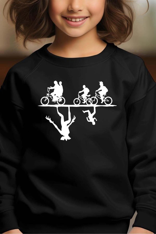 Sweat Col Rond Fille en Gros | Ombre strangers