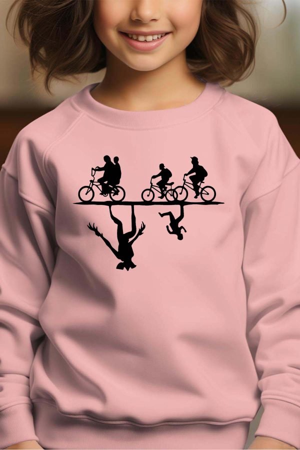 Sweat Col Rond Fille en Gros | Ombre strangers