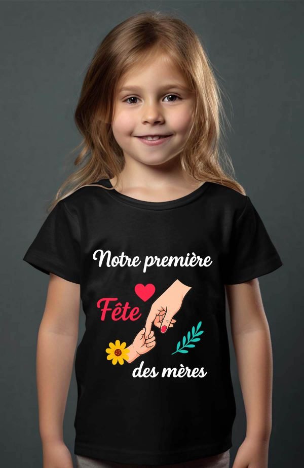 T-shirt Fille en Gros | Notre première fête des mères