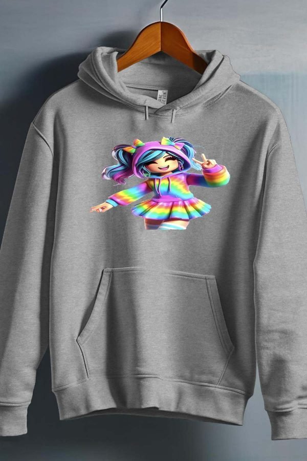 Sweat Capuche Fille en Gros | rob arc en ciel