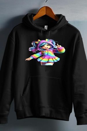 Sweat Capuche Fille en Gros | rob arc en ciel