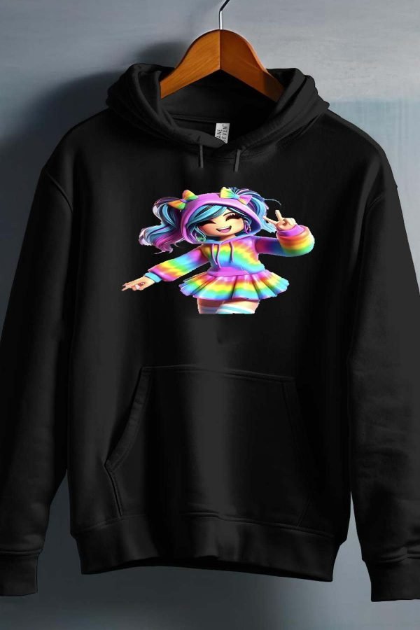 Sweat Capuche Fille en Gros | rob arc en ciel