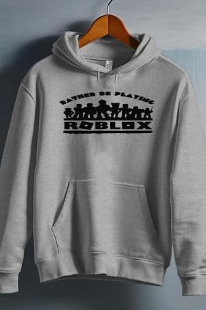 rob ombre – Sweat capuche Fille – Gris