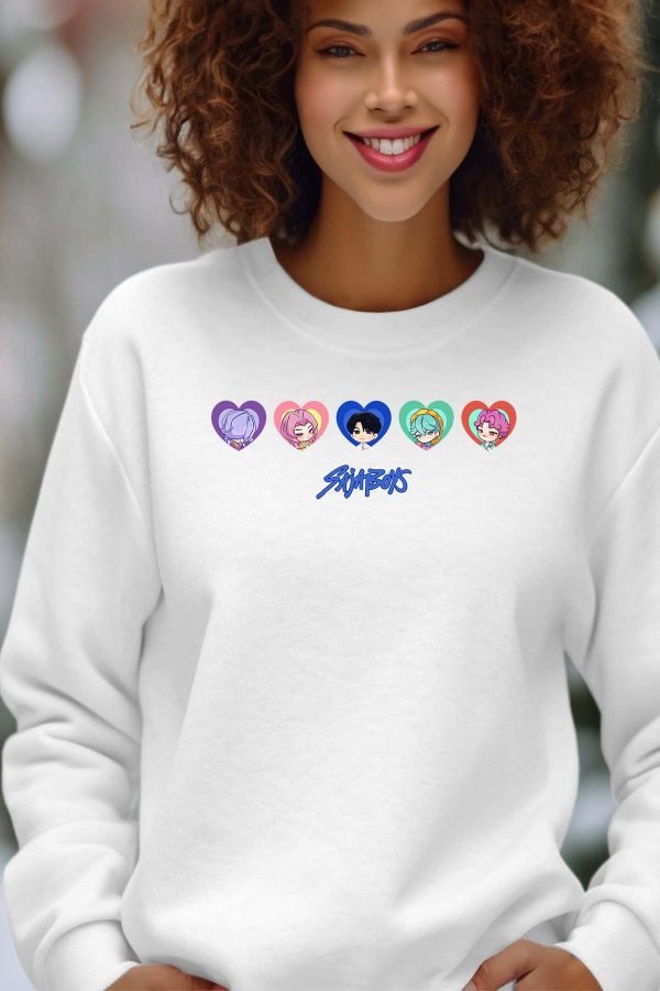 Sweat Col Rond Femme en Gros | Sajaboys coeur V2