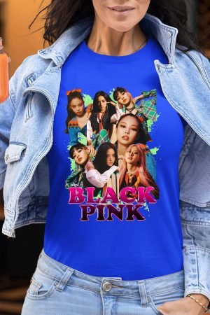 BLACKPINK 10 – Tshirt Femme – Bleu Roi