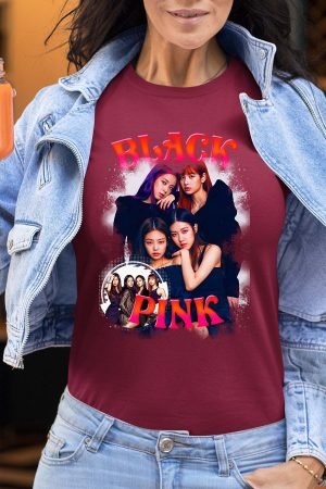 BLACKPINK 4 – Tshirt Femme – Bordeaux