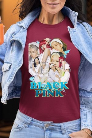 BLACKPINK 8 – Tshirt Femme – Bordeaux