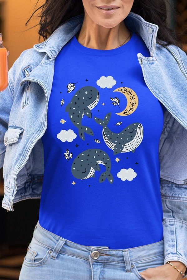 Baleine moon - Tshirt Femme