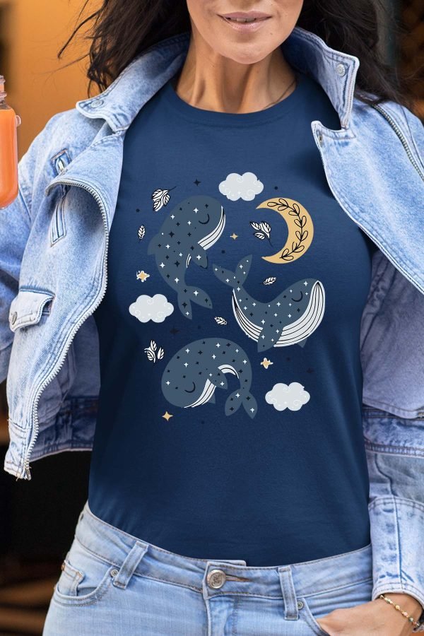 Baleine moon - Tshirt Femme