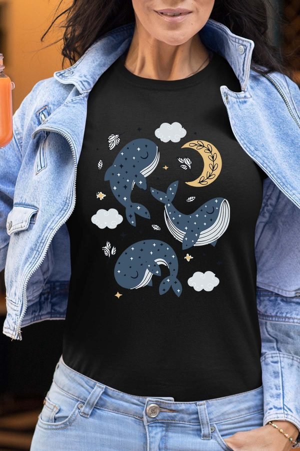 Baleine moon - Tshirt Femme