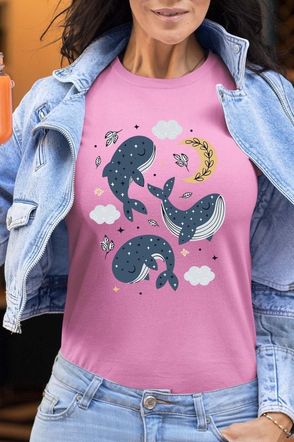 Baleine moon - Tshirt Femme
