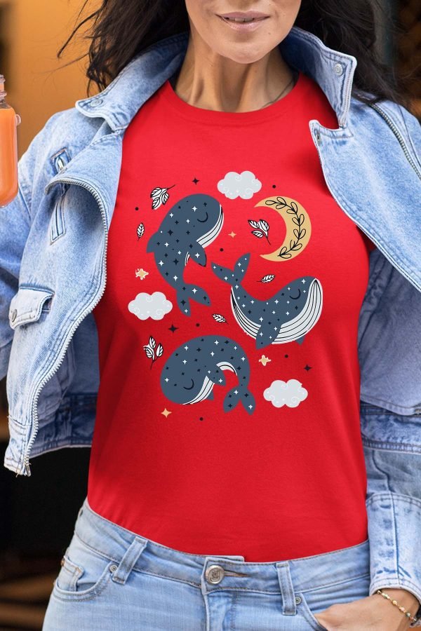 Baleine moon - Tshirt Femme