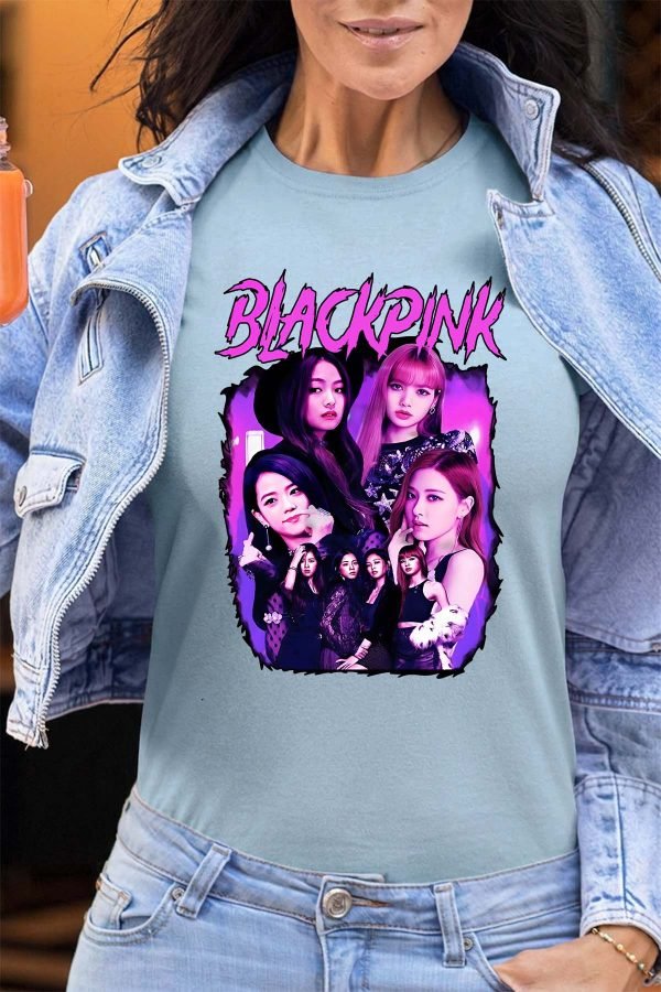 Black pink Bootleg 01 - Tshirt Femme