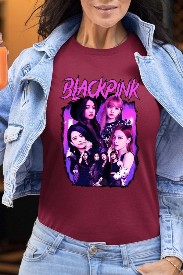Black pink Bootleg 01 - Tshirt Femme