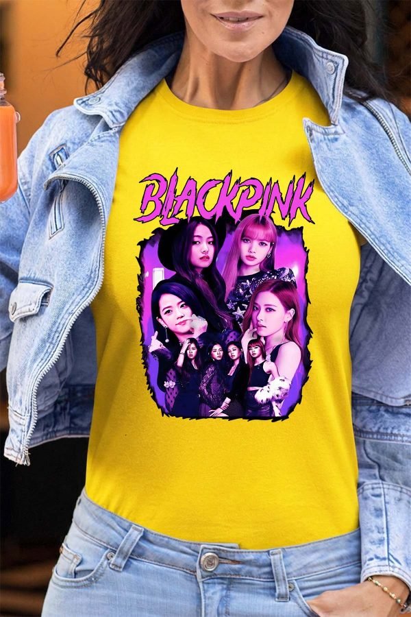Black pink Bootleg 01 - Tshirt Femme