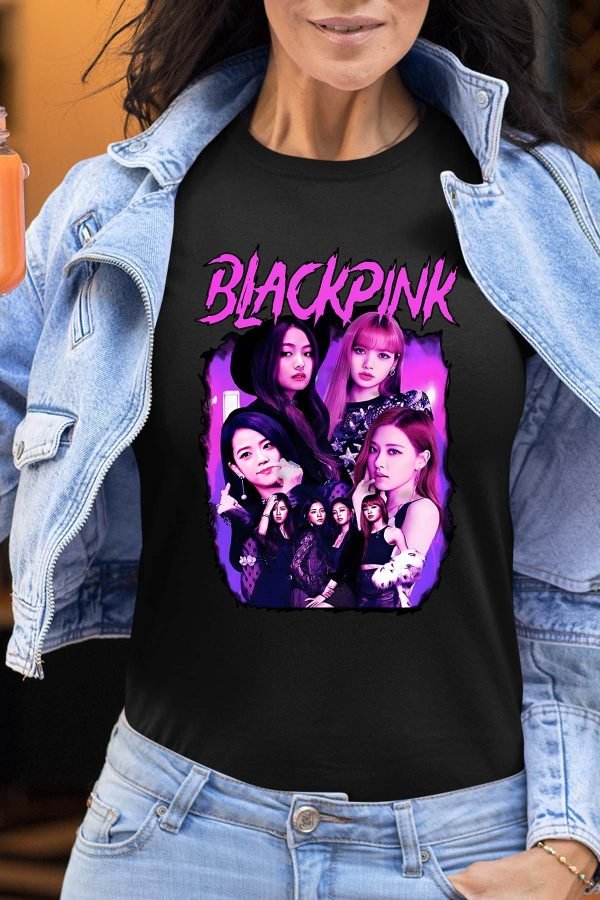 Black pink Bootleg 01 - Tshirt Femme