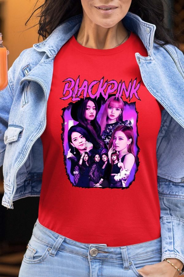 Black pink Bootleg 01 - Tshirt Femme
