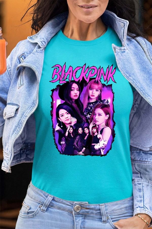 Black pink Bootleg 01 - Tshirt Femme
