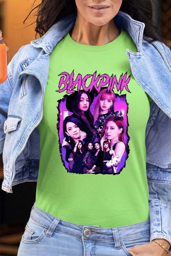 Black pink Bootleg 01 - Tshirt Femme