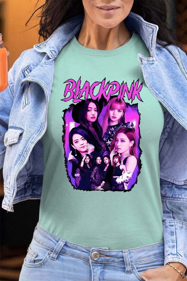 Black pink Bootleg 01 - Tshirt Femme