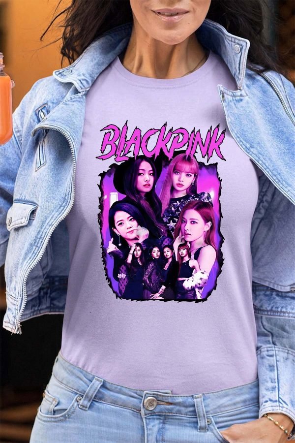 Black pink Bootleg 01 - Tshirt Femme