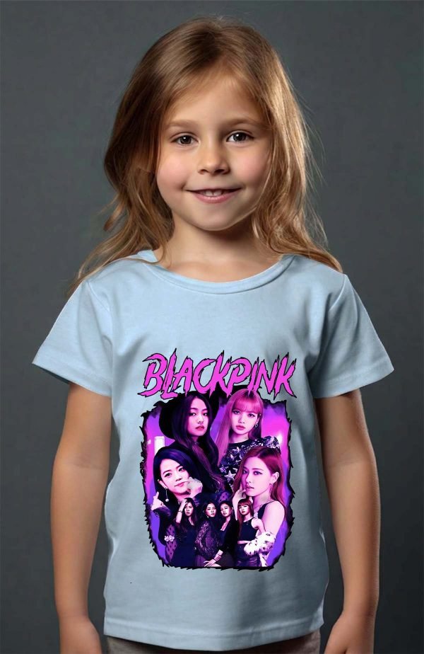 T-shirt Fille en Gros | Black pink Bootleg 01