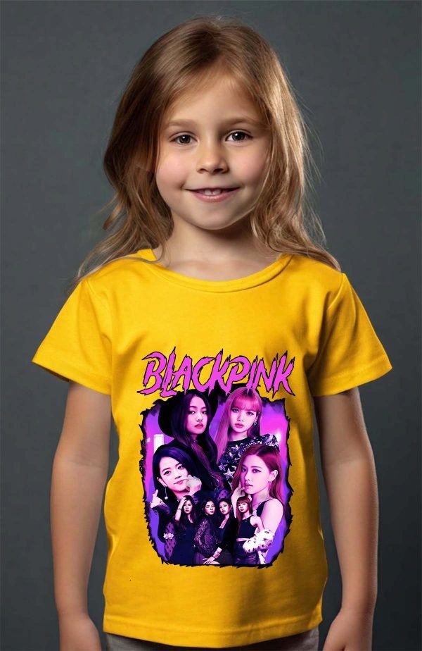 T-shirt Fille en Gros | Black pink Bootleg 01