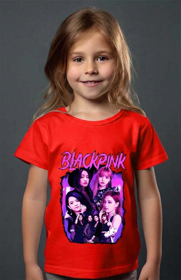 T-shirt Fille en Gros | Black pink Bootleg 01