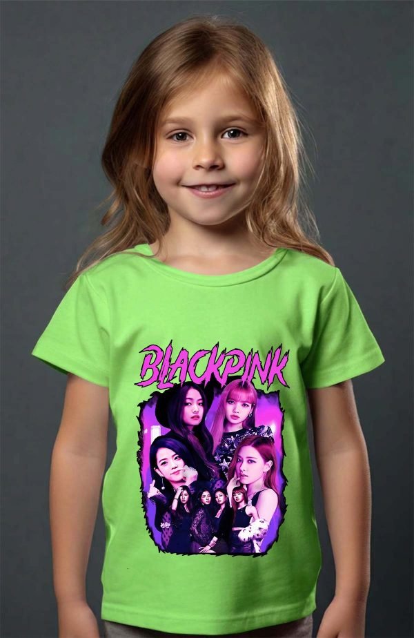 T-shirt Fille en Gros | Black pink Bootleg 01