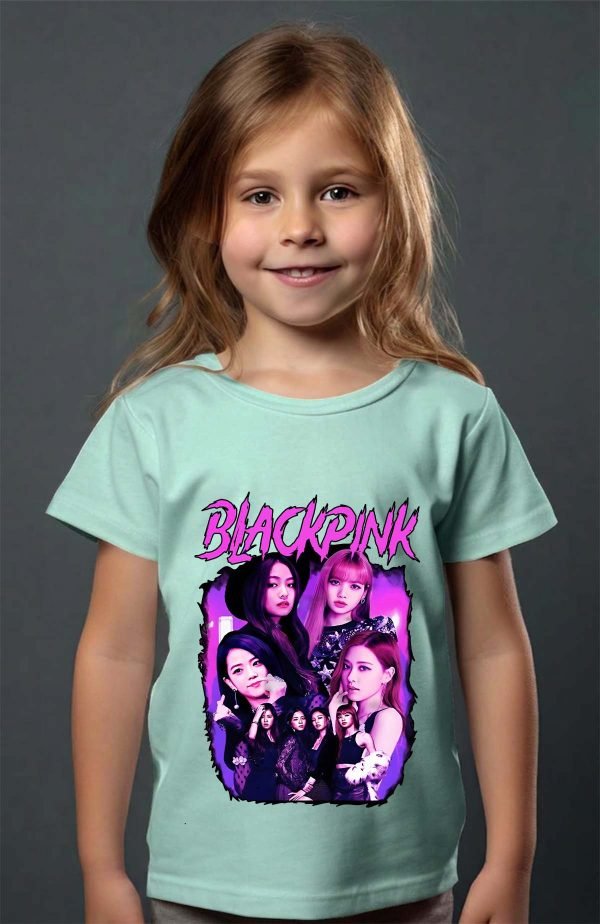 T-shirt Fille en Gros | Black pink Bootleg 01