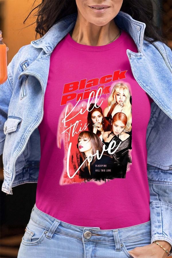 Black pink Bootleg 02 - Tshirt Femme