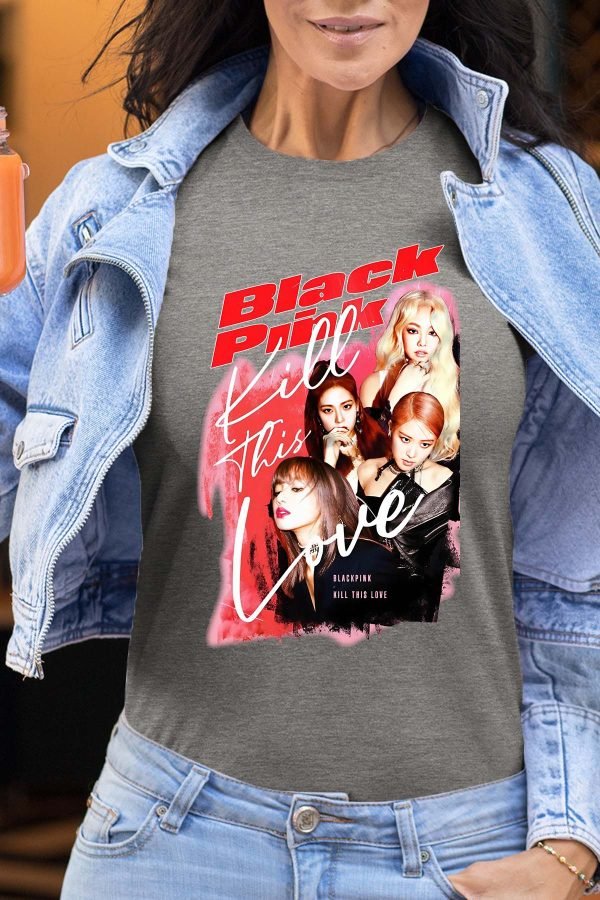 Black pink Bootleg 02 - Tshirt Femme