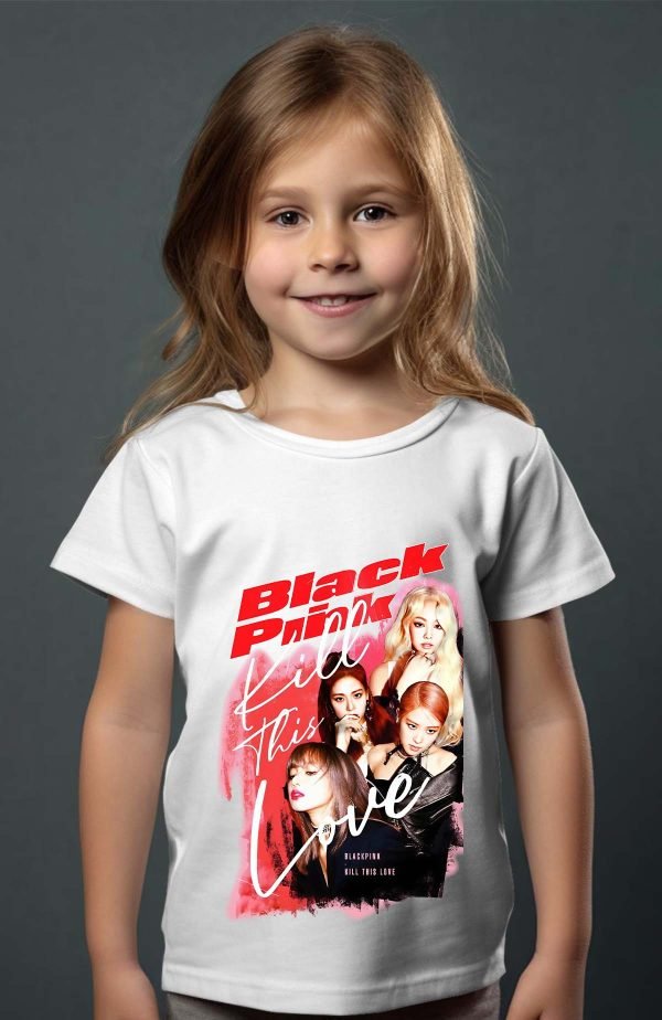 T-shirt Fille en Gros | Black pink Bootleg 02