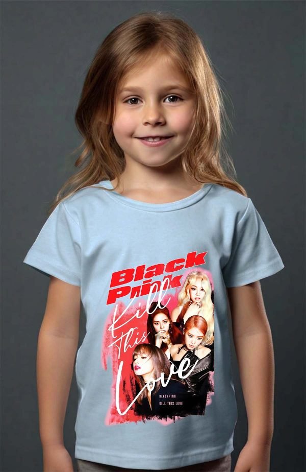 T-shirt Fille en Gros | Black pink Bootleg 02