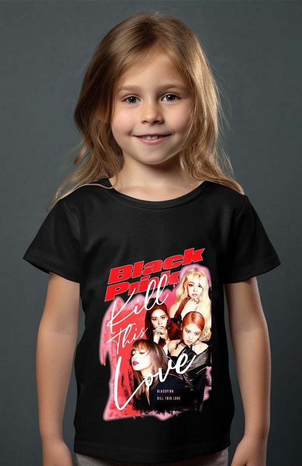 T-shirt Fille en Gros | Black pink Bootleg 02