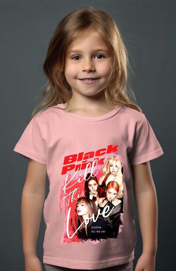 T-shirt Fille en Gros | Black pink Bootleg 02