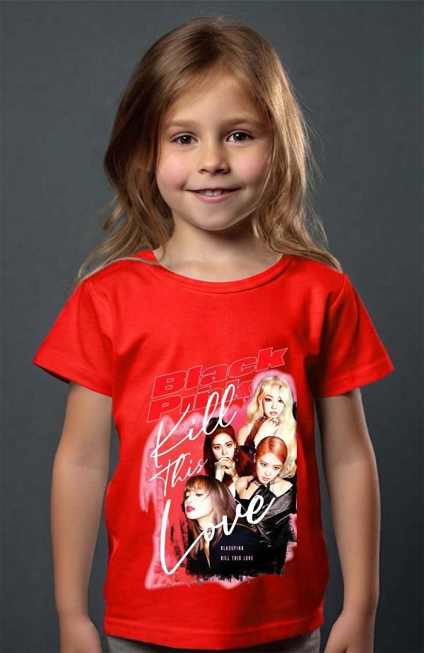 T-shirt Fille en Gros | Black pink Bootleg 02